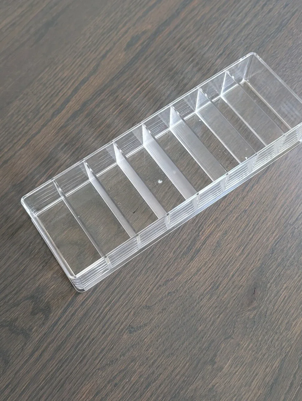 Clear Acrylic 8-Slot Compacts & Makeup Organizer Tray
